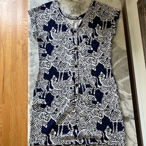 Zebra short sleeve Lilly Pulitzer dress